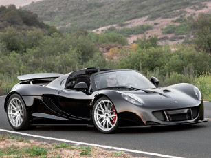 Картинка автомобили lotus hennessey venom gt spyder '2013г темный
