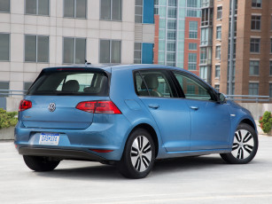 Картинка автомобили volkswagen 2015г e-golf us-spec typ 5g синий