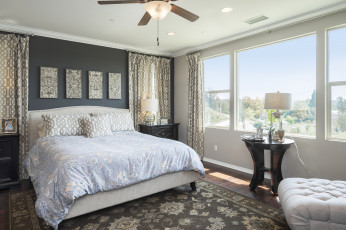 Картинка интерьер спальня кровать