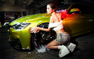 Картинка автомобили авто+с+девушками девушка автомобиль азиатка