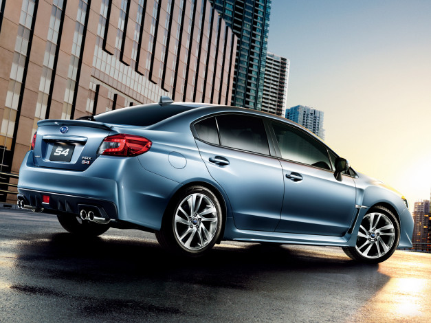 Обои картинки фото автомобили, subaru, wrx, s4, 2014г, синий