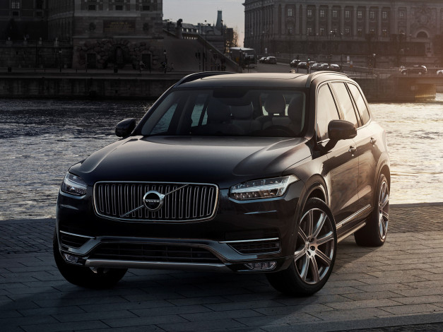 Обои картинки фото автомобили, volvo, awd, first, edition, 2014г, темный, t6, xc90