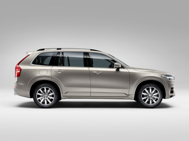 Обои картинки фото автомобили, volvo, t5, xc90, светлый, 2014г