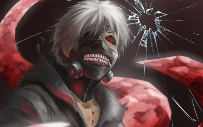 Обои картинки фото аниме, tokyo ghoul, anime, ken, kaneki, токийский, гуль, tokyo, ghoul, art