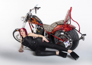 Картинка мотоциклы мото+с+девушкой девица байк