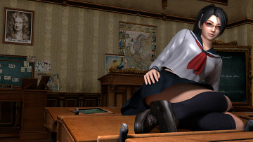 Картинка 3д+графика аниме+ anime взгляд девушка фон