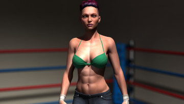 Картинка 3д+графика спорт+ sport взгляд фон девушка