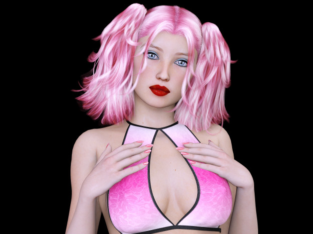 Обои картинки фото 3д графика, люди , people, девушка, фон, взгляд