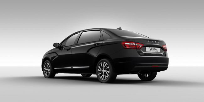 Обои картинки фото автомобили, ваз, 2016г, vesta, lada, signature