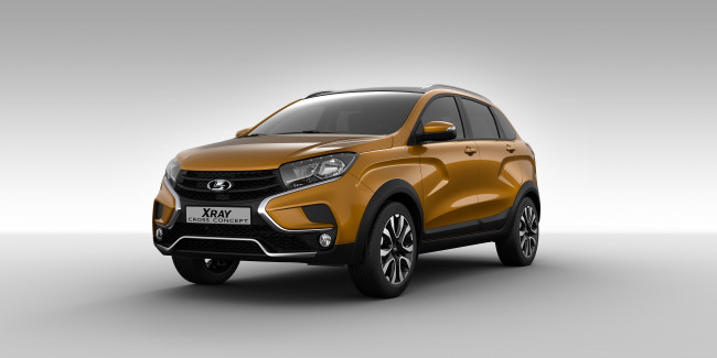 Обои картинки фото автомобили, ваз, cross, xray, 2016г, concept, lada