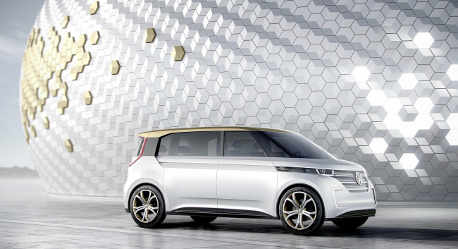 Обои картинки фото volkswagen budd-e concept 2016, автомобили, volkswagen, concept, budd-e, 2016