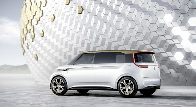 Обои картинки фото volkswagen budd-e concept 2016, автомобили, volkswagen, budd-e, 2016, concept
