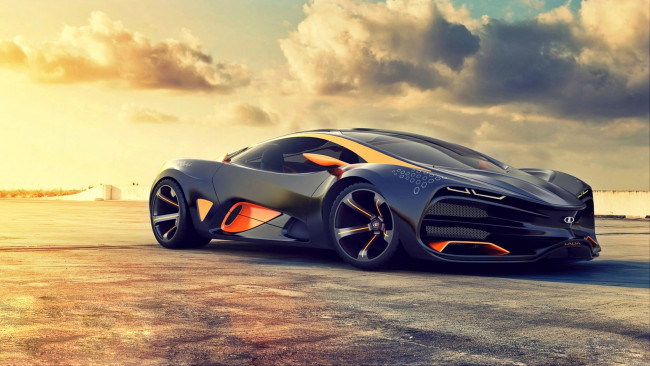 Обои картинки фото lada raven concept 2015, автомобили, 3д, lada, raven, concept, 2015, supercar