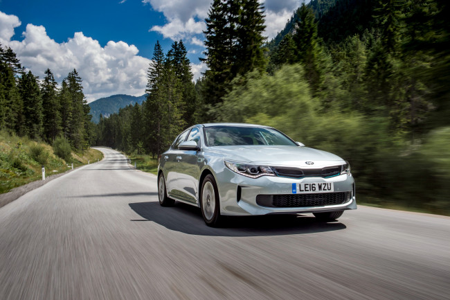 Обои картинки фото автомобили, kia, uk-spec, hybrid, optima, plug-in