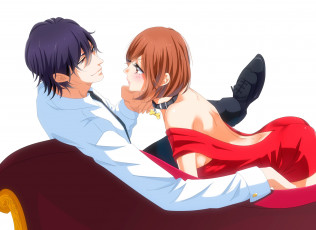 обоя аниме, love tore, двое
