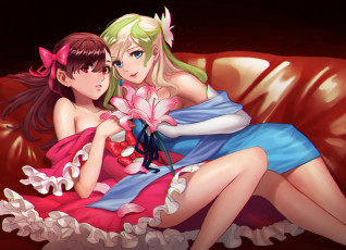 Картинка аниме little+witch+academia девушки