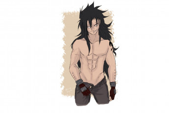 Картинка разное арты парень ухмылка брюнет торс штаны перчатки