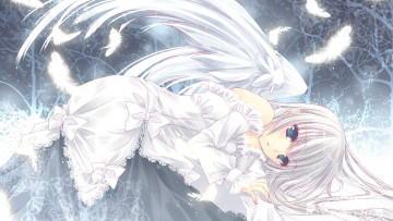 Картинка аниме ангелы +демоны девушка