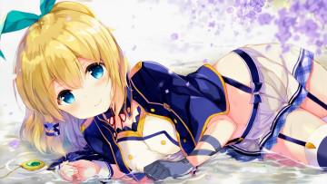 Картинка аниме kono+subarashii+sekai+ni+shukufuku+wo девушка взгляд фон