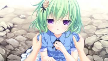 Картинка аниме unknown +другое фон взгляд девушка