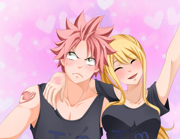 Обои картинки фото аниме, fairy tail, хвост, феи