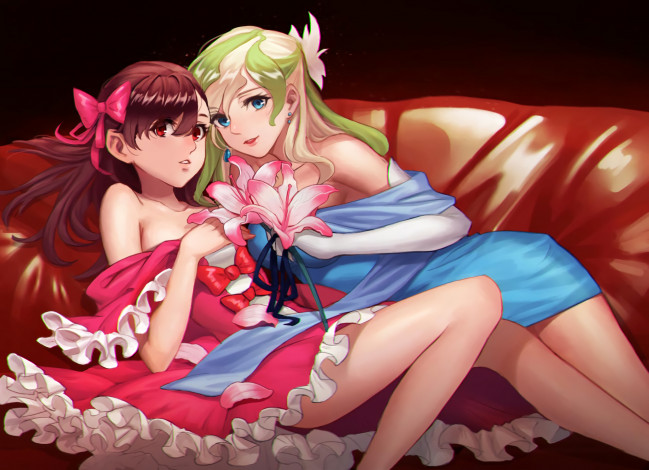 Обои картинки фото аниме, little witch academia, девушки