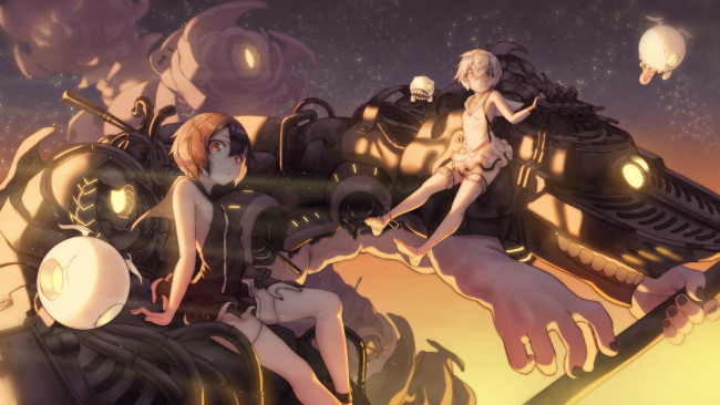 Обои картинки фото аниме, kantai collection, девушки