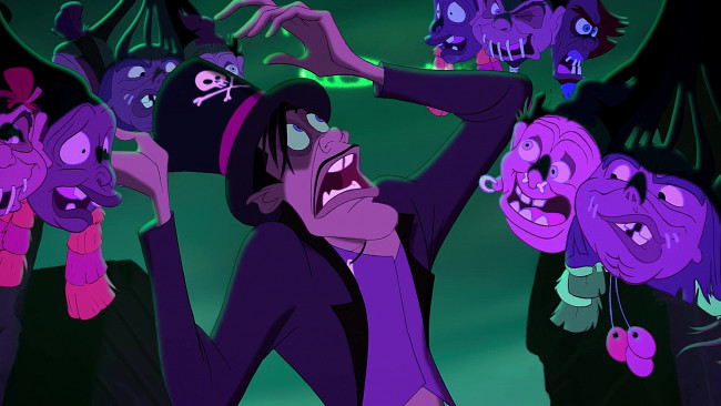 Обои картинки фото мультфильмы, the princess and the frog, череп, шляпа, нежить