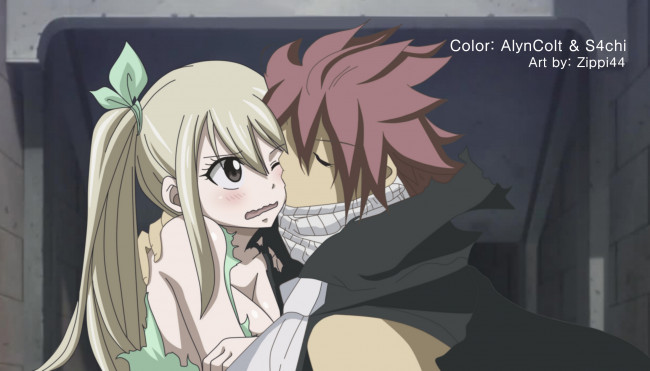 Обои картинки фото аниме, fairy tail, хвост, феи