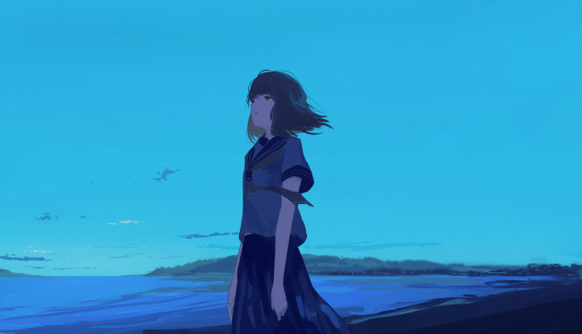 Обои картинки фото аниме, unknown,  другое, девушка