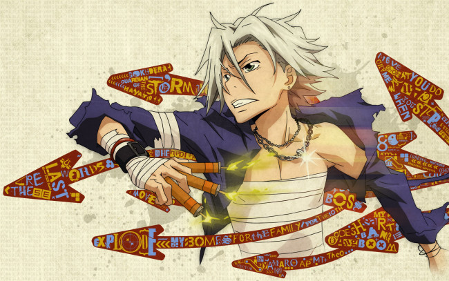 Обои картинки фото аниме, katekyo hitman reborn, учитель, мафиози, реборн