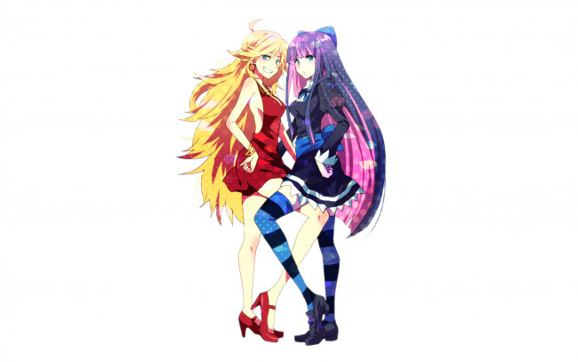 Обои картинки фото аниме, panty & stocking with garterbelt, девушка