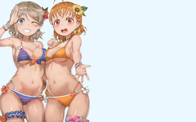 Обои картинки фото аниме, unknown,  другое, takami, w, atanabe, you, yohan, chika