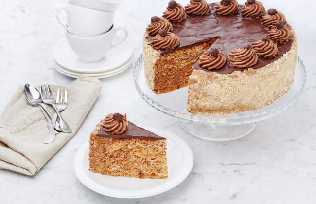 Обои картинки фото еда, торты, торт, крем, кусок