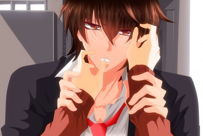 Обои картинки фото аниме, namaikizakari, парень