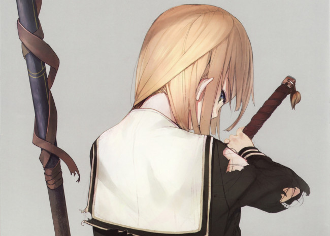 Обои картинки фото аниме, unknown,  другое, девушка