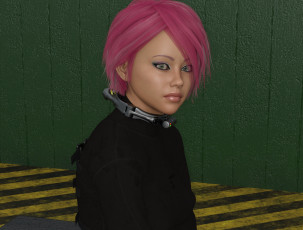 Картинка 3д+графика люди+ people девушка фон взгляд