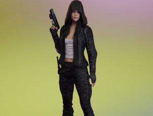 Картинка 3д+графика фантазия+ fantasy фон взгляд девушка