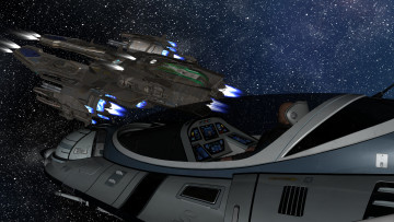 Картинка 3д+графика космические+корабли +звездолеты+ spaceships +starships космический корабль вселенная галактики полет