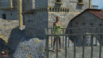 Картинка 3д+графика люди+ people девушка взгляд фон