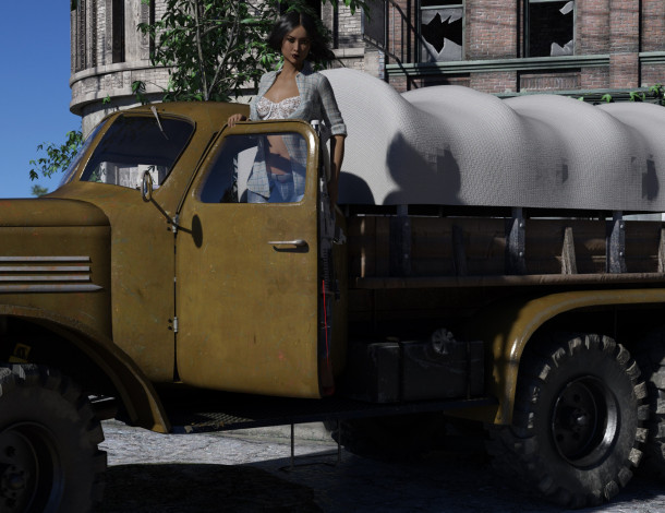 Обои картинки фото 3д графика, люди-авто, мото , people- car ,  moto, фон, взгляд, девушка