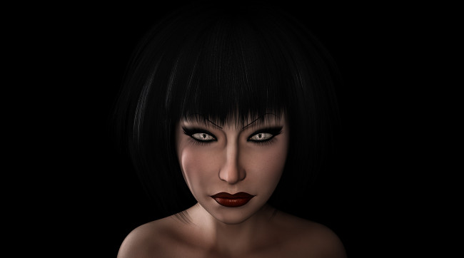 Обои картинки фото 3д графика, портрет , portraits, фон, взгляд, девушка