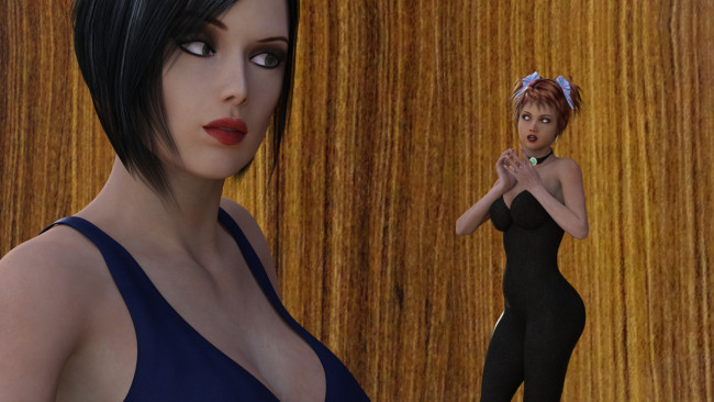 Обои картинки фото 3д графика, фантазия , fantasy, девушка, взгляд, фон