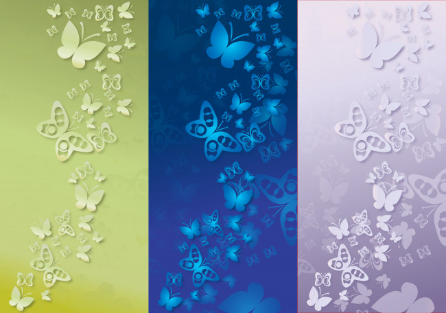 Обои картинки фото бабочки, векторная графика, -графика , graphics, вектор, фон, абстракция