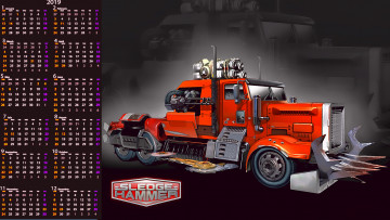 Картинка календари видеоигры машина автомобиль 2019 техника calendar