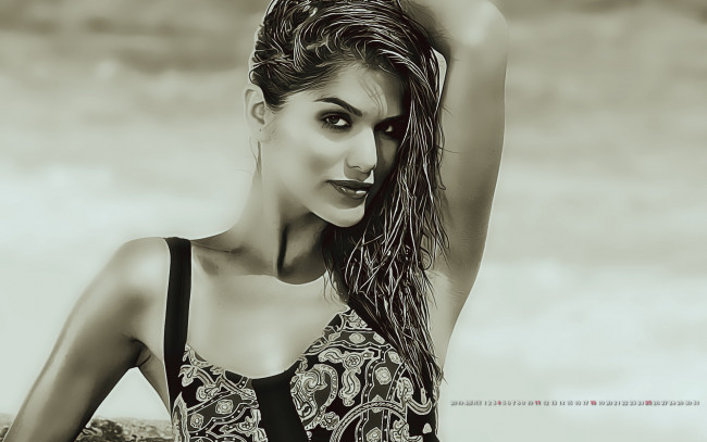 Обои картинки фото календари, компьютерный дизайн, лицо, женщина, взгляд, девушка, calendar, 2019