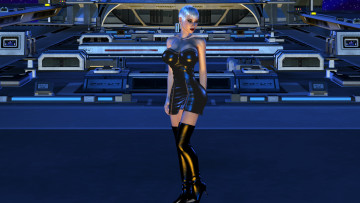 Картинка 3д+графика люди+ people девушка фон платье