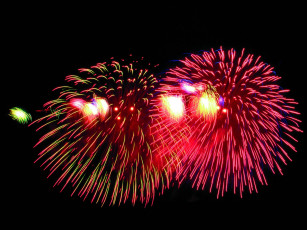 Картинка разное салюты фейерверки