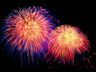 Картинка разное салюты фейерверки