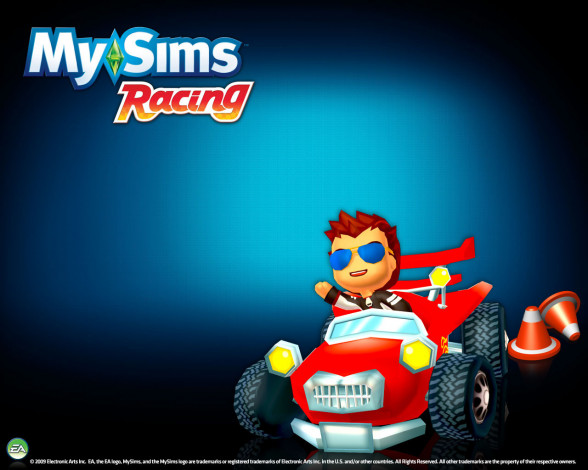 Обои картинки фото mysims, racing, видео, игры